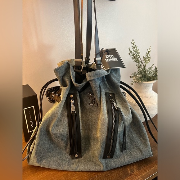 Steve Madden BWhalen2 Denim Tote (NWT) - Picture 8 of 10